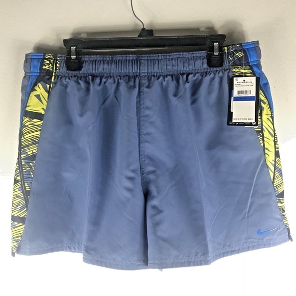 navy nike swim shorts